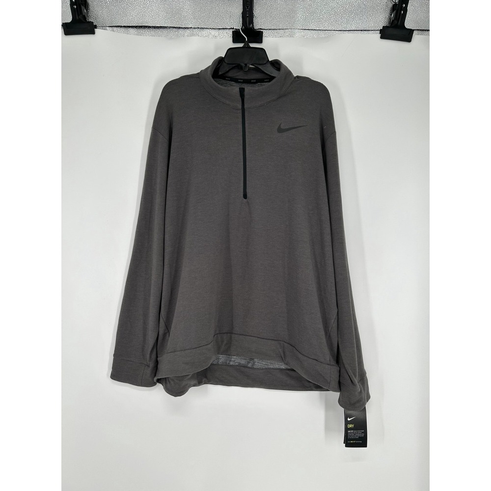 Nike Training Top Mens 2XL XXL Dry Dri Fit 1/4 Quarter 1/2 Half Zip‎ 885412-038